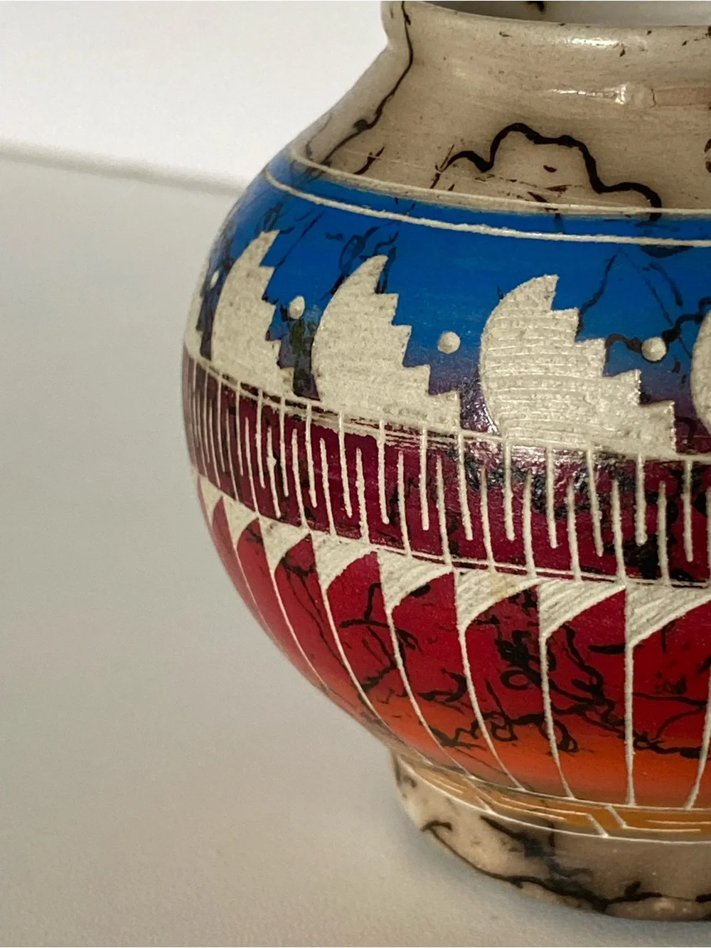 Navaho handmade navajo etched
